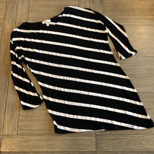 Dressbarn knit asymmetric top shirt blouse stretch